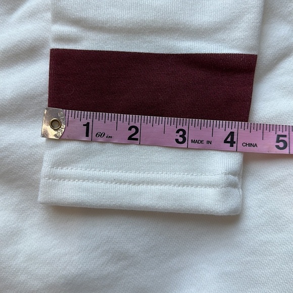 NWT Tuckernuck Sport Fleece Varsity Pullover White size XS/S - Picture 15 of 16